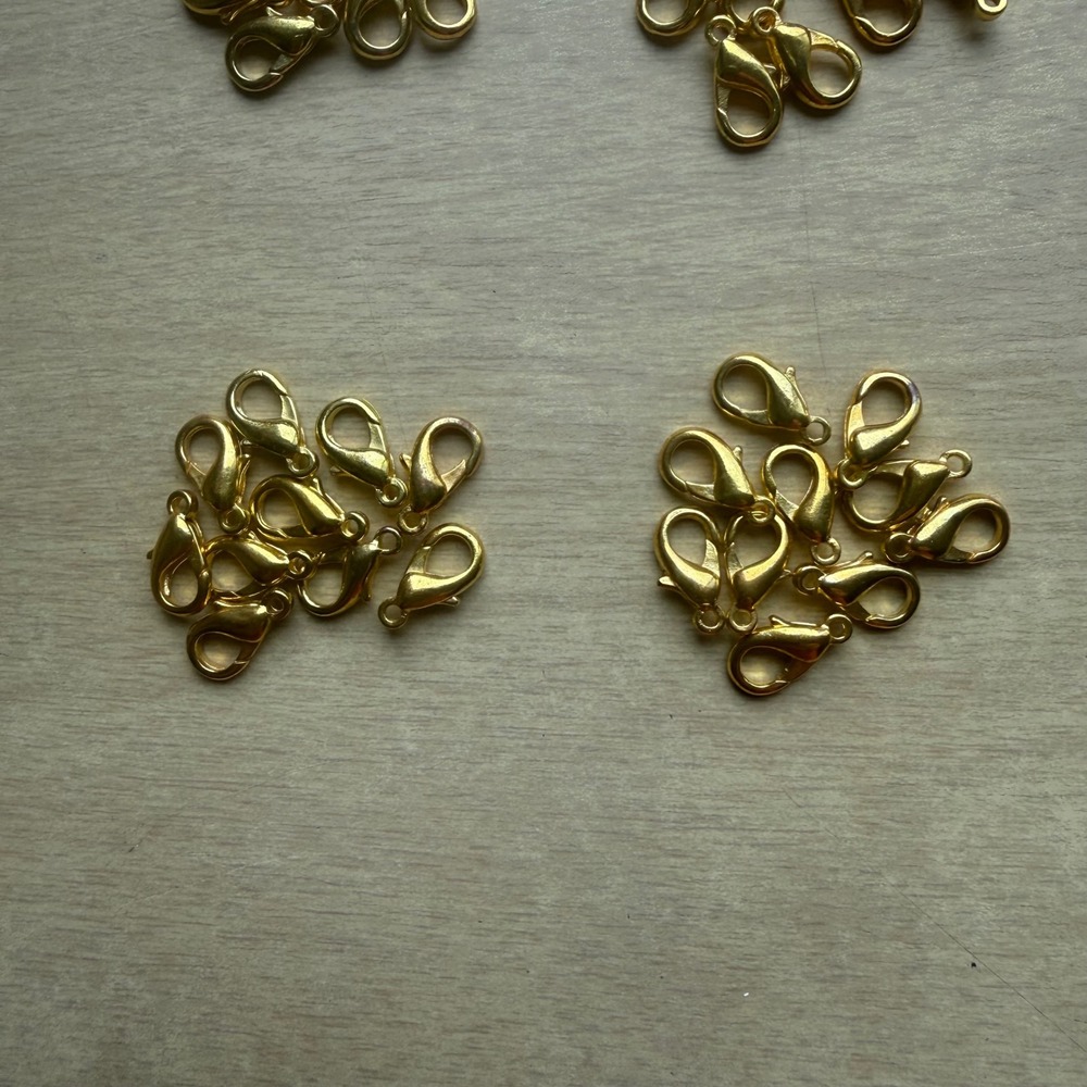Unbranded Lobster Claw Clasps Unisex OS Gold New Jewelry Making Findings 100pc - Picture 4 of 8